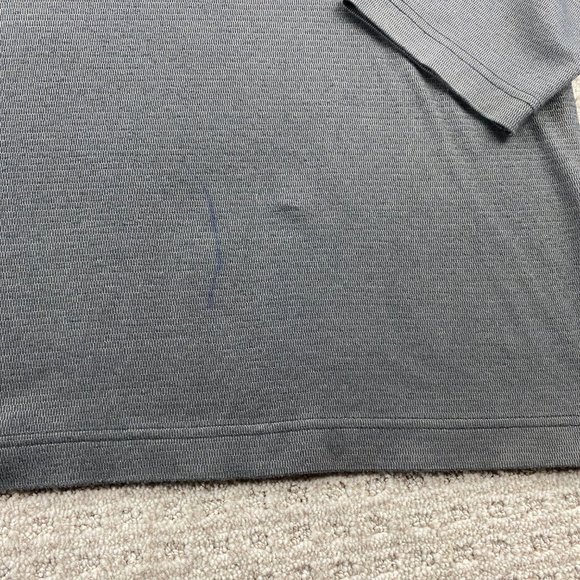 Eddie Bauer TRAVEX Sweater Shirt Men Extra Large XL Gray 1/4 Zip - PEN STAIN - Picture 6 of 11